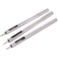 3 Pcs Punzones de Agujero de Acero Redondoo Punzón de Hueco de Manualidades para Cuero- Banda de Reloj 0.5mm- 0.8mm O 1…